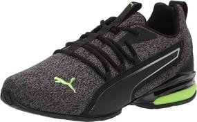 img 4 attached to PUMA Axelion Running Black Green Glare Men's Shoes