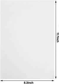 img 3 attached to 📝 180 Sheets of White Carbon Paper for Tracing and Copying, 11.7 x 8.3 Inch, with 5 Embossing Styluses. Ideal for DIY Woodworking, Canvas, and Art Craft Projects