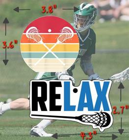 img 1 attached to 🥍 Lacrosse Stickers - High-Quality Lacrosse Gifts for Boys, Girls, Men - Waterproof, Ultra-Adhesive, Long-lasting Vinyl - Ideal for Water Bottles, Laptops, Car Decals, or Party Favors