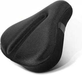 img 4 attached to 🚴 Enhance Your Ride with AceList Wide Gel Soft Pad Bike Seat Cover: Ultimate Comfort for Peloton, Schwinn, Sunny, Keiser, MYX, Cruiser Bikes!