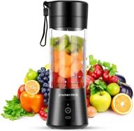 🍹 kitchen hero portable blender for shakes, juices, protein, &amp; smoothies, travel-friendly smoothie maker with 2000 mah usb charging battery, 6 stainless steel blades, 13 oz cup логотип