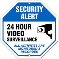 security surveillance activities monitored sign logo