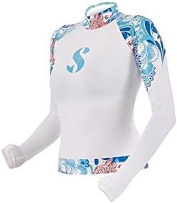 img 2 attached to Scubapro Women's Amber 50+ UPF Long Sleeve Rash Guard with UV Protection
