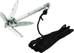 img 3 attached to ⚓️ Attwood Universal 3 lb Marine Grapnel Folding Anchor: Includes 20-Foot MFP Rope and Mesh Storage Bag