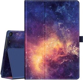 img 4 attached to 📱 Fintie Premium Vegan Leather Folio Case for Onn. 10.1" Tablet Pro (Model: 100003562) - Protective Stand Cover with Pencil Holder