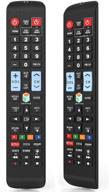 enhanced universal remote control for all samsung tv models: lcd, led, qled, suhd, uhd, hdtv, curved, plasma, 4k, 3d, smart tvs | buttons for netflix, prime video & smart hub logo
