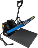 👕 blue digital sublimation heat press machine for t-shirt printing and transfers - transfer crafts t-shirt press (15"x15") logo