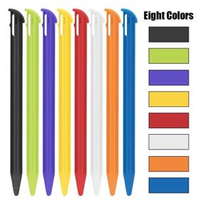 img 3 attached to 🖊️ FNGWANGLI Plastic Styluses: 16Pcs Portable Touch Stylus Pen Set for Nintendo New 3DS XL/LL - 8 Color Options