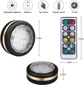 img 3 attached to LEASTYLE Under Counter Lights for Kitchen: Wireless LED Puck Lights with Remote Control - 6 Pack