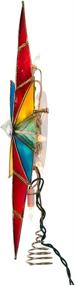 img 2 attached to 🌟 Exquisite Kurt Adler Capiz Bethlehem Star Treetop - Multicolored with Gem Center, 10-Light