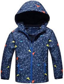 img 4 attached to 🌸 Waterproof Star Flower Jackets – Boys' Clothing and Outerwear Jackets & Coats