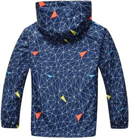 img 3 attached to 🌸 Waterproof Star Flower Jackets – Boys' Clothing and Outerwear Jackets & Coats