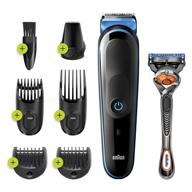 💇 braun mgk3245 hair clippers for men - 7-in-1 beard trimmer and grooming kit - cordless, rechargeable with gillette proglide razor logo