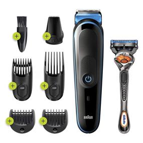 img 4 attached to 💇 Braun MGK3245 Hair Clippers for Men - 7-in-1 Beard Trimmer and Grooming Kit - Cordless, Rechargeable with Gillette ProGlide Razor