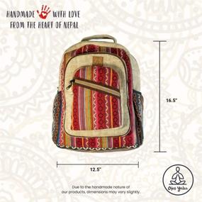img 3 attached to 🌿 Eco-Friendly and Sustainable Large Hemp Backpack: Embrace Natural Style