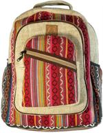 🌿 eco-friendly and sustainable large hemp backpack: embrace natural style logo