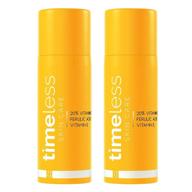 🍊 timeless skincare 20% vitamin c e ferulic acid serum 1-ounce - double pack amazing deals! logo