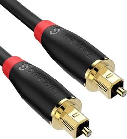 img 4 attached to Syncwire Digital Optical Audio Cable- 24K Gold-Plated, Ultra-Durable Toslink Cable (5.9ft) - Ideal for Home Theater, Sound Bar, TV, PS4, Xbox, PlayStation & More