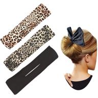 🐆 leopard style hair bun maker set - french twist hair tool for fashionable women, efficient hair bun maker set - 3 pieces included logo