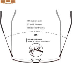 img 2 attached to EFE Reading Glasses 4 Pack: Premium Adjustable Spring Hinge Eyeglasses for Men - Lightweight Tortoise Frames (2.5)