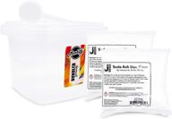 🌈 get brighter colors with jacquard soda ash dye fixer - procion mx activation - 2 lbs - includes moshify storage bin & measuring scoop logo