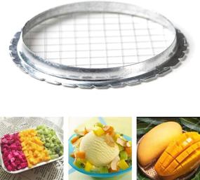 img 2 attached to 🥚 Efficient 2 Pack Egg Chopper: Hard Boiled Egg Slicers, Fruit Cube Cutter, Salads Cutters, Tomato & Potato Cutter