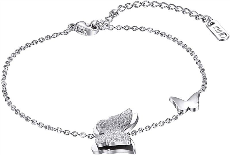 hooami stainless butterfly adjustable bracelets 로고