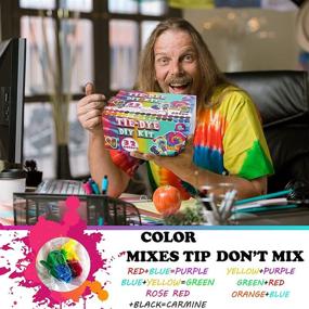 img 2 attached to 32-Color Tie Dye Kit for Kids & Adults - PREMKID DIY Art Crafts Supplies with Pigments, Rubber Bands, Glove, Apron - Textile Craft Arts for Shirt, Canvas, T-Shirt, Dress, Clothing