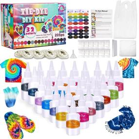 img 4 attached to 32-Color Tie Dye Kit for Kids & Adults - PREMKID DIY Art Crafts Supplies with Pigments, Rubber Bands, Glove, Apron - Textile Craft Arts for Shirt, Canvas, T-Shirt, Dress, Clothing