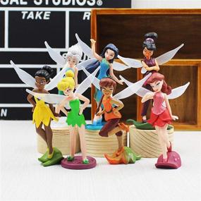 img 3 attached to 🧚 7-Piece Fairy Pixie Girl Fly Wing Collection: Miniature Figures for DIY Dollhouses and Fairy Gardens