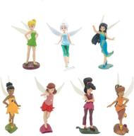 🧚 7-piece fairy pixie girl fly wing collection: miniature figures for diy dollhouses and fairy gardens логотип