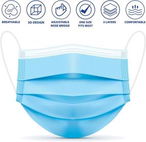 img 4 attached to 😷 Breathe Easy with Disposable 3-Layer Breathable Lightweight Masks