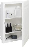 🏺 american pride 9612rp1ar recessed medicine cabinet with raised panel door, 16x20, white plastic body logo