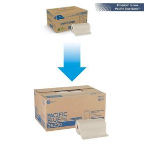 img 3 attached to 🧻 GP PRO Georgia-Pacific Blue Basic 2-Ply Recycled Perforated Paper Roll Towel (Previously Envision), Brown, 28290, 250 Sheets - 12 Rolls/Case