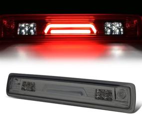 img 3 attached to 🚘 DNA Motoring 3BL-COLO15-3D-LED-SM Smoke Lens 3D LED Third Brake Light | 15-18 Chevy Colorado/GMC Canyon