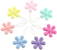 🧵 e-outstanding bow wire needle threader: 10pcs plum blossom flower head threaders for hand stitching & sewing machine needle – assorted colors logo