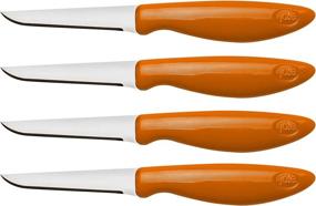 img 2 attached to 🔪 Joie 26028 Stainless Steel Flexible Paring/Garnishing Knives: Set of 4 with Varying Colors