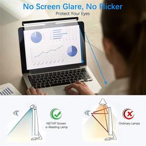 img 3 attached to 🌞 NETVIP Laptop Monitor Light Bar: Glare-Free LED Task Lamp for Eye Care, USB Powered, 3 Color Temperature, 10 Dimming Brightness Levels – Ideal for Home, Office, or Travel