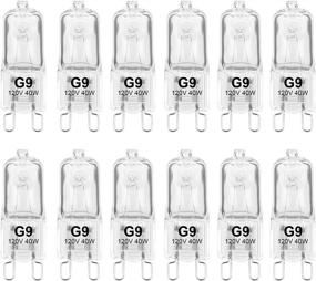 img 4 attached to 💡 12 Pack 120V 40W G9 Bi-Pin Halogen Bulbs: Dimmable, T4 JCD Type Replacement for Ceiling Lights, Table & Cabinet Lighting, Warm White Brightness