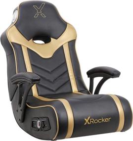 img 4 attached to 🎮 X Rocker 24K 2.1 BT Игровой кресло на полу - Черный/Золотой: Характеристики, Обзоры и Цена