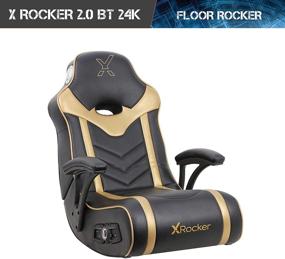 img 3 attached to 🎮 X Rocker 24K 2.1 BT Игровой кресло на полу - Черный/Золотой: Характеристики, Обзоры и Цена