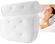 🛁 oobila non-slip bath pillow: ultimate comfort for tub spa - 7 suction cups, 4d air mesh, soft head neck back support - fits all bathtub, hot tub, home spa logo