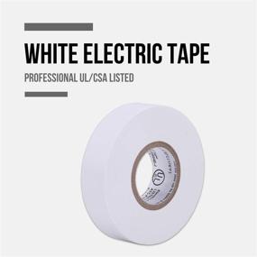 img 3 attached to Lichamp 10-Pack White Waterproof Electrical Tape, 3/4 in x 66ft, Industrial Grade UL/CSA Listed, High Temperature Electric Tape, Super Vinyl