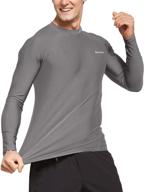 🌊 baleaf men's upf 50+ long sleeve rashguard: ideal swim rash guard for surfing, diving, and kayaking logo