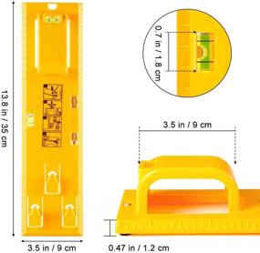 img 2 attached to 🖼️ Easy Frame Picture Hanger Kit - Picture Hanging Tool with Built-in Level - Yellow Wall Hanging Tool