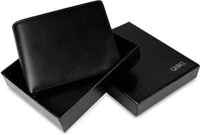 img 1 attached to Genuine Leather Tri-Fold Wallet with RFID Blocking Feature - Enhancing Security and Protection