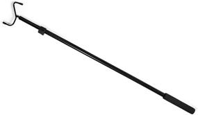 img 1 attached to 🪟 Universal Telescoping Drapery Pull Rod - The Original 36-62" Adjustable Curtain Wand and Clothes Hook Hanger for Effortless Opening and Closet Storage Organization