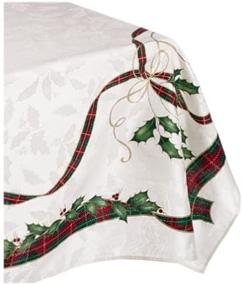 img 3 attached to 🎄 Lenox Holiday Tablecloth: Elegant 120 Inch Rectangle Design for Festive Celebrations