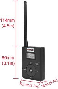 img 3 attached to ✨ EXMAX EXG-108 DSP Stereo Wireless Microphone FM Radio Transmitter Receivers Broadcast System for Tour Guide Teaching Meeting Social Distancing Field Interpretation with 1 Transmitter and 10 Receivers in Gray