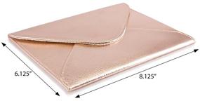img 3 attached to 👝 Stylish Metallic Envelope Clutch for Cosmetics and Cellphone